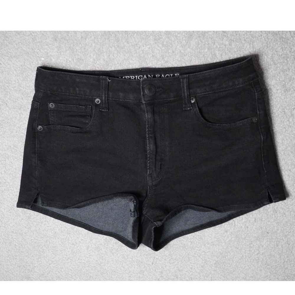 American Eagle Black Denim Shorts